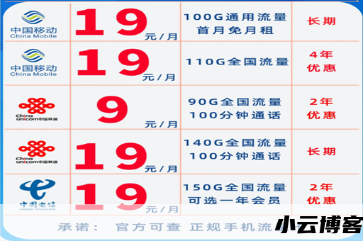 流量卡19元100g全国通用（大王卡怎么办理无限流量 19元）